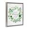 Stupell Industries Irish Proverb Wreath Floater Framed Art